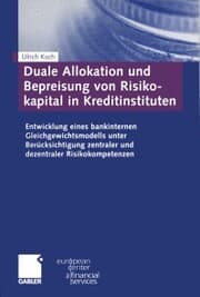 Cover von Duale Allokation und Bepreisung von Risikokapital in Kreditinstituten