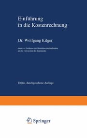 Cover von Einführung in die Kostenrechnung