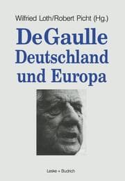 Cover von De Gaulle, Deutschland und Europa