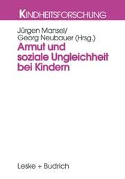 Cover von Armut und soziale Ungleichheit bei Kindern