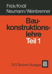 Cover von Baukonstruktionslehre 1