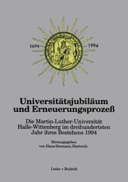 Cover von Universitätsjubiläum und Erneuerungsprozeß