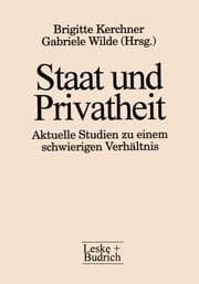 Cover von Staat und Privatheit