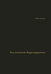 Cover von Das sowjetische Regierungssystem
