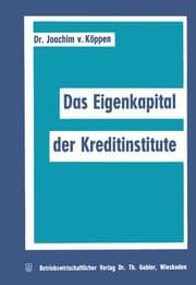 Cover von Das Eigenkapital der Kreditinstitute