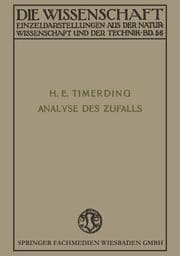 Cover von Die Analyse des Zufalls