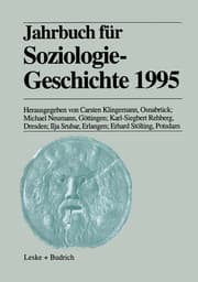 Cover von Jahrbuch für Soziologiegeschichte 1995