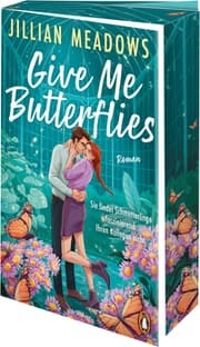 Cover von Give Me Butterflies. Sie erforscht Schmetterlinge, er die Sterne. Für ihre Anziehung gibt es keine wissenschaftliche Erklärung