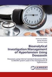 Cover von Bioanalytical Investigation:Management of Hypertension Using Doxazosin
