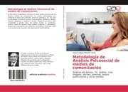Cover von Metodología de Análisis Psicosocial de medios de comunicación