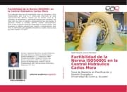 Cover von Factibilidad de la Norma ISO50001 en la Central Hidráulica Carlos Mora