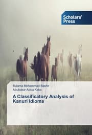 Cover von A Classificatory Analysis of Kanuri Idioms