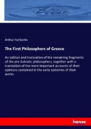Cover von The First Philosophers of Greece