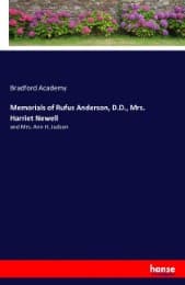 Cover von Memorials of Rufus Anderson, D.D., Mrs. Harriet Newell