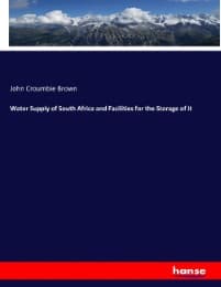 Cover von Water Supply of South Africa and Facilities for the Storage of it