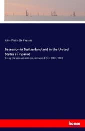 Cover von Secession in Switzerland and in the United States compared