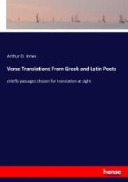 Cover von Verse Translations From Greek and Latin Poets