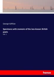 Cover von Specimens with memoirs of the less-known British poets