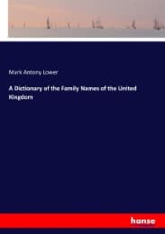 Cover von A Dictionary of the Family Names of the United Kingdom