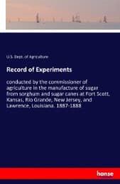 Cover von Record of Experiments