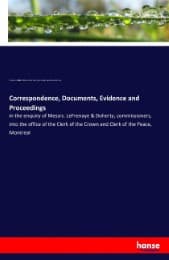 Cover von Correspondence, Documents, Evidence and Proceedings