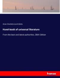 Cover von Hand-book of universal literature