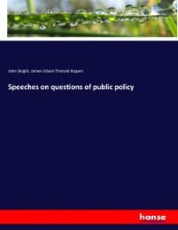 Cover von Speeches on questions of public policy