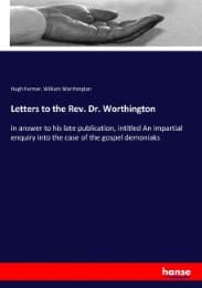 Cover von Letters to the Rev. Dr. Worthington
