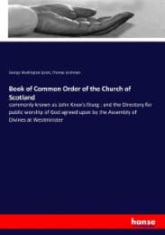 Cover von Book of Common Order of the Church of Scotland