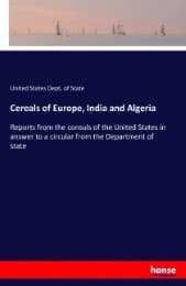 Cover von Cereals of Europe, India and Algeria