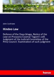 Cover von Hindoo Law
