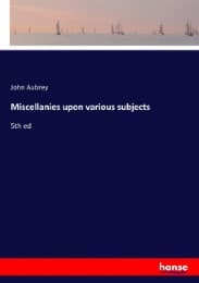 Cover von Miscellanies upon various subjects