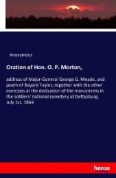 Cover von Oration of Hon. O. P. Morton,