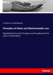 Cover von Principles of Hindu and Mohammadan Law