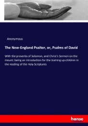 Cover von The New-England Psalter, or, Psalms of David