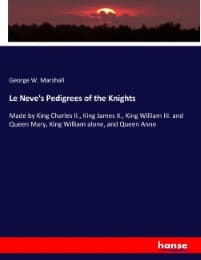 Cover von Le Neve's Pedigrees of the Knights