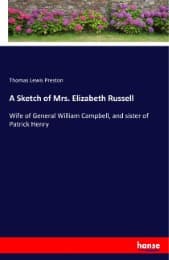 Cover von A Sketch of Mrs. Elizabeth Russell