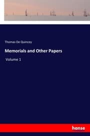 Cover von Memorials and Other Papers
