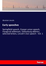 Cover von Early speeches