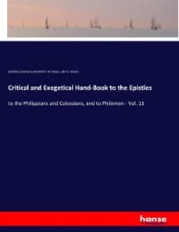 Cover von Critical and Exegetical Hand-Book to the Epistles