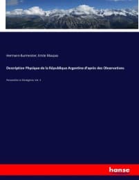 Cover von Description Physique de la République Argentine d'après des Observations