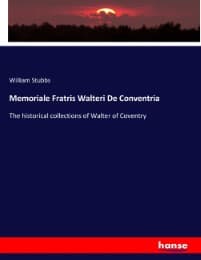 Cover von Memoriale Fratris Walteri De Conventria