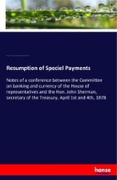 Cover von Resumption of Speciel Payments