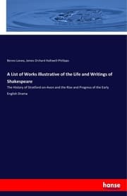 Cover von A List of Works Illustrative of the Life and Writings of Shakespeare