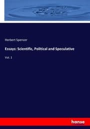 Cover von Essays: Scientific, Political and Speculative