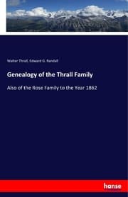 Cover von Genealogy of the Thrall Family