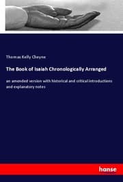 Cover von The Book of Isaiah Chronologically Arranged