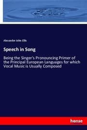 Cover von Speech in Song