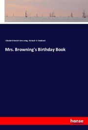 Cover von Mrs. Browning's Birthday Book