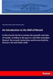 Cover von An Introduction to the Skill of Musick